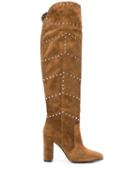 Via Roma 15 Studded Knee High Boots - Brown