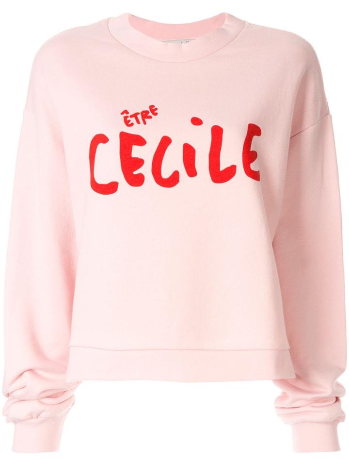 Être Cécile Logo Printed Sweatshirt - Pink