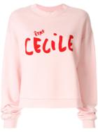 Être Cécile Logo Printed Sweatshirt - Pink