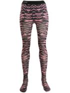 Laneus Tiger-print Leggings - Pink