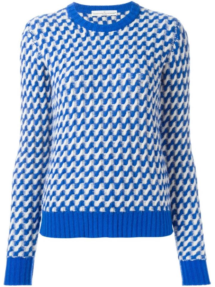 Golden Goose Deluxe Brand Wavy Knit Jumper, Women's, Size: Xl, Blue, Polyamide/polyester/acetate/merino