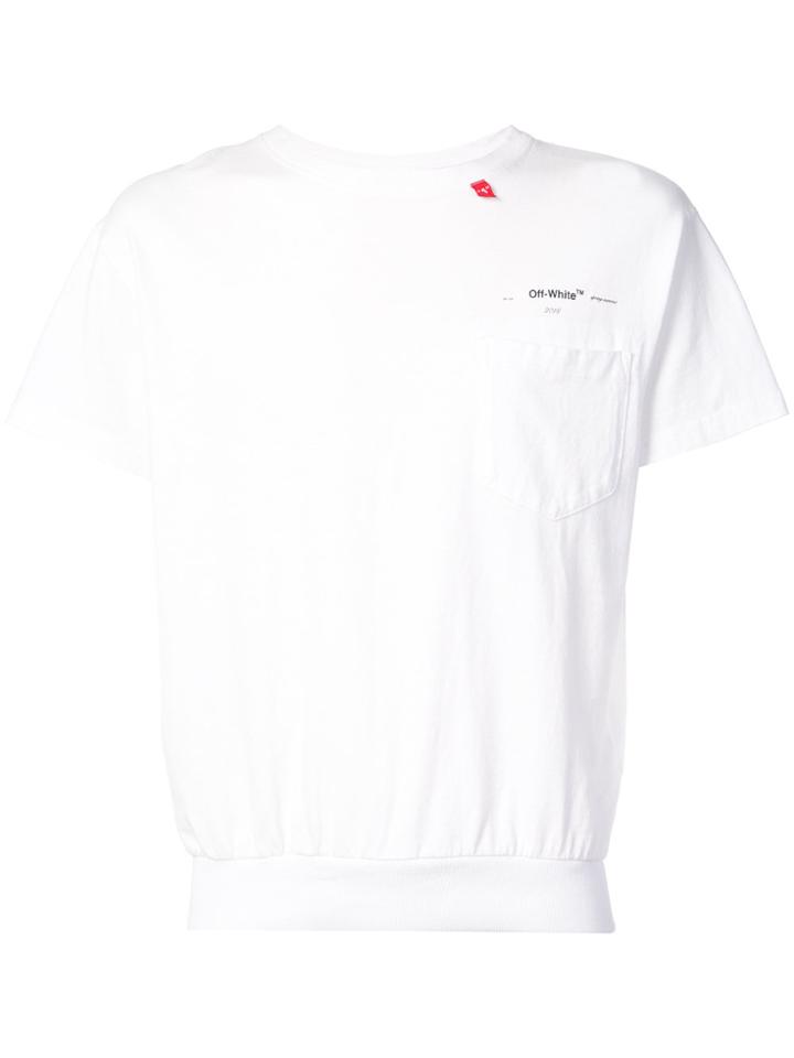 Off-white Ribbed Hem Pocket Tee
