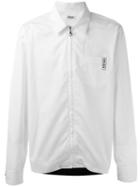 Kenzo Zipped Shirt, Men's, Size: Large, White, Cotton