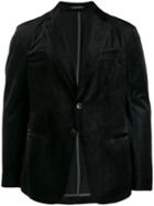 Emporio Armani Tailored Velvet Blazer - Black