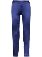 Casablanca De Soiree Silk Trousers - Blue