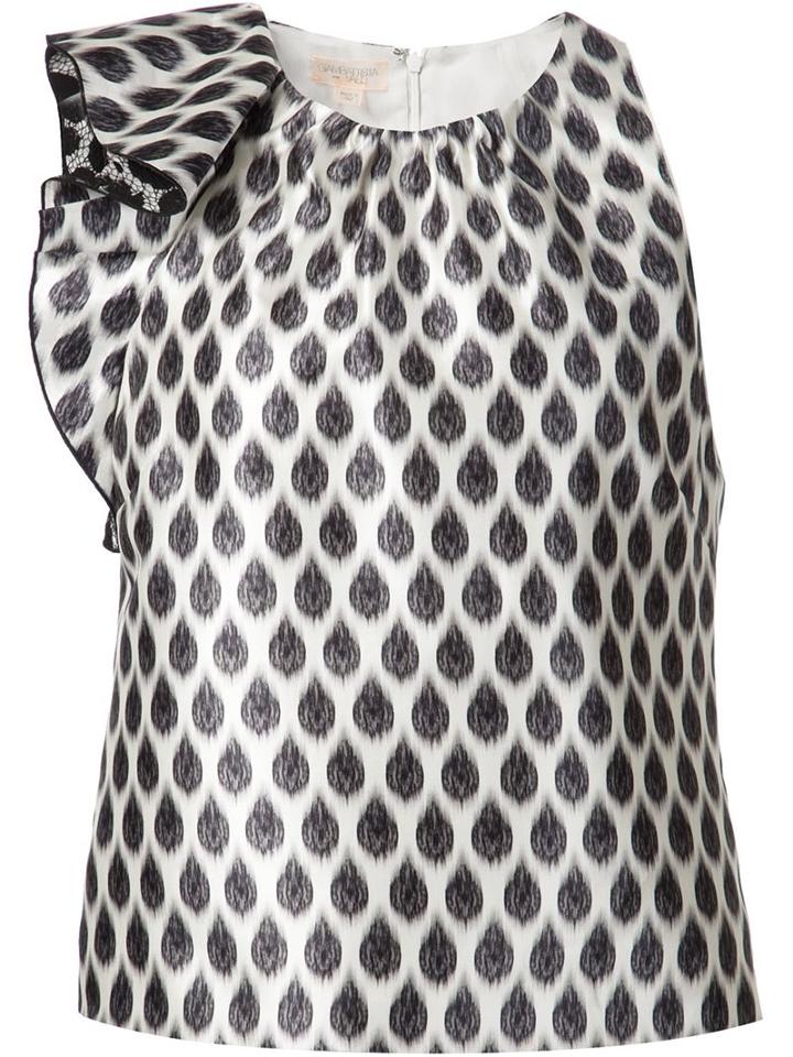 Giambattista Valli Ruffled Print Blouse