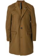 Low Brand Classic Single Breasted Coat - Brown