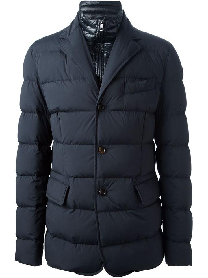 Moncler 'roillac' Jacket, Men's, Size: 6, Blue, Feather Down/polyamide/spandex/elastane