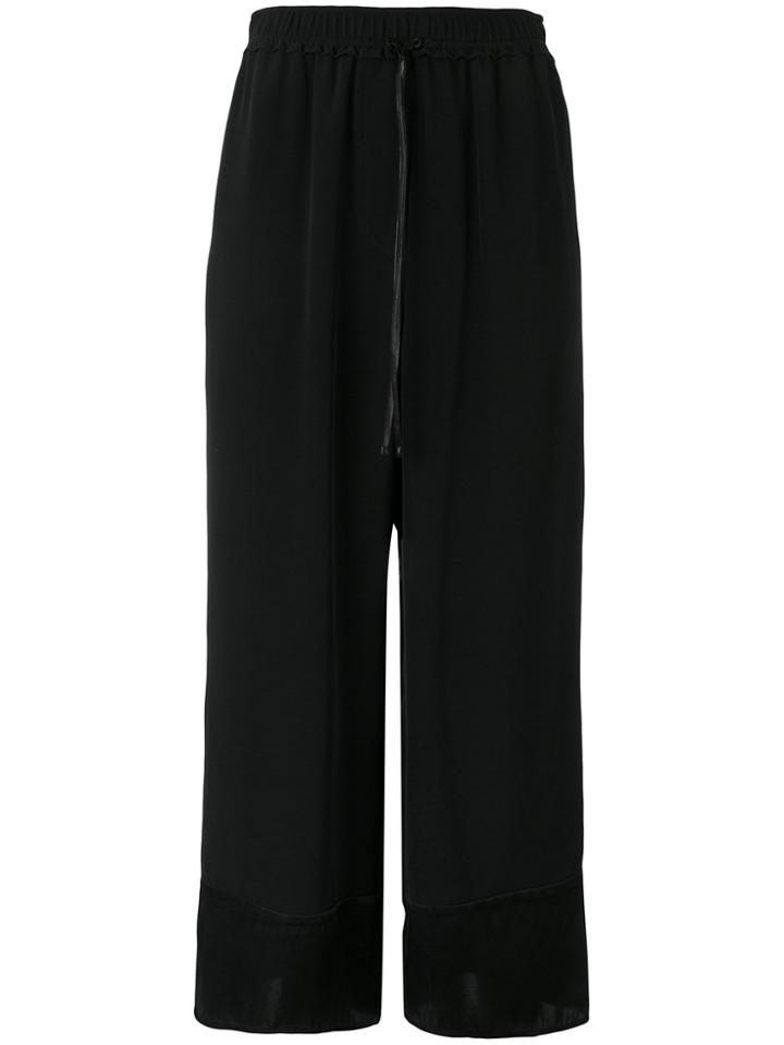 3.1 Phillip Lim Flared Cropped Trousers - Black