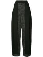 Koché High-waisted Trousers - Black