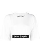 Palm Angels Logo Waistband T-shirt - White