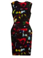 Osklen Abstract Print Open Back Dress