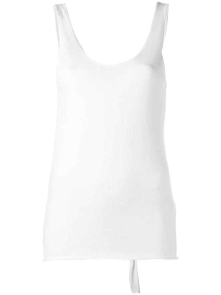 Lost & Found Ria Dunn - Strap Detail Top - Women - Cotton - Xxs, Women's, White, Cotton
