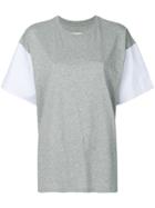 Mm6 Maison Margiela Contrast Sleeve T-shirt - Grey