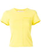 Eckhaus Latta Seam Detail Logo T-shirt - Yellow & Orange
