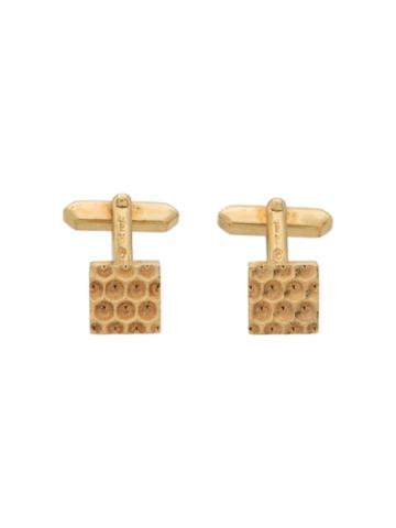 Katheleys Pre-owned Beehive Effect Small Cufflinks - Gold