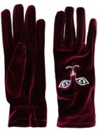 Vivetta Cat Embroidered Gloves