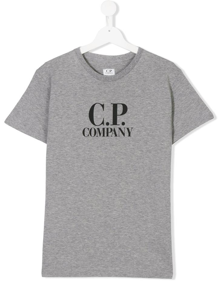Cp Company Kids Teen Branded T-shirt - Grey