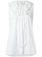 Chloé - Broderie Anglaise Collar Blouse - Women - Cotton - 38, White, Cotton