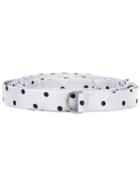 Alberto Biani - Polka Dot Belt - Women - Silk - S, Grey, Silk
