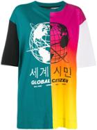 House Of Holland Global Citizen Colour Block T-shirt - Green