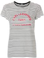 Karl Lagerfeld Horizontal Striped T-shirt - White