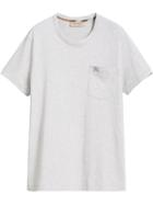 Burberry Pocket Detail Cotton Jersey T-shirt - Grey