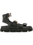 Mulberry Buckled Sandals - Black