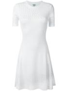 Kenzo Lace Hole Dress, Women's, Size: Small, White, Polyester/viscose