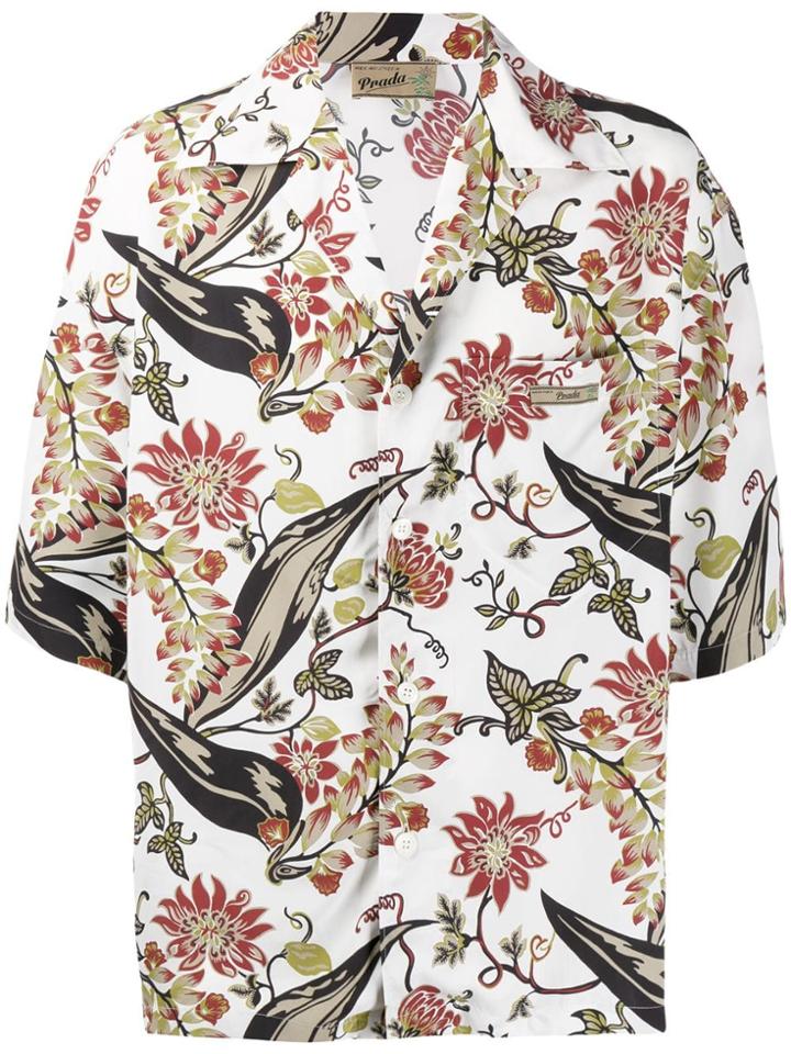 Prada Graphic Print Shirt - White