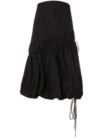 Ellery Dune Bubble Hem Skirt - Black
