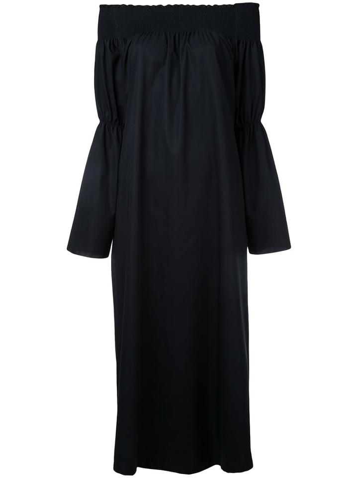 H Beauty & Youth Off Shoulder Belted Jumpsuit, Women's, Black, Cotton