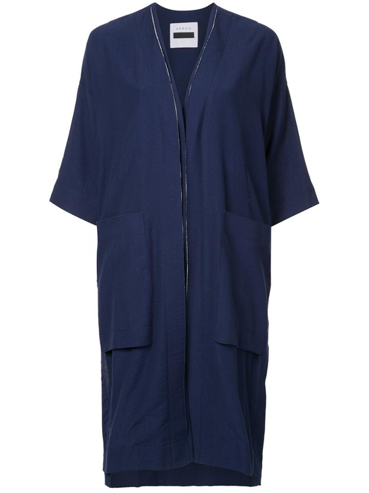 Demoo Parkchoonmoo Edge Point Long Coat - Blue
