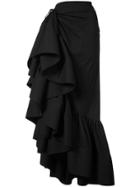 Rosie Assoulin Ruffled Maxi Skirt - Black