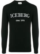 Iceberg Cashmere Logo Sweater - Black