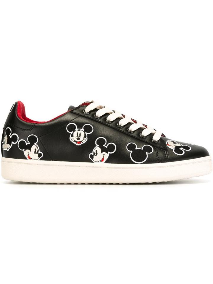 Moa Master Of Arts Mickey Mouse Sneakers, Adult Unisex, Size: 44, Black, Leather/nylon/rubber