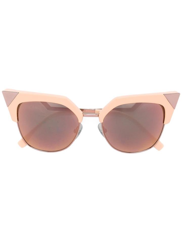 Fendi Eyewear Cat Eye Sunglasses - Pink & Purple