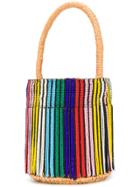 Sensi Studio Beaded Mini Bucket Bag - Brown