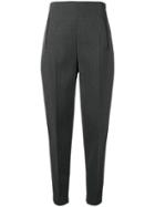 The Row High Rise Tailored Trousers - Grey