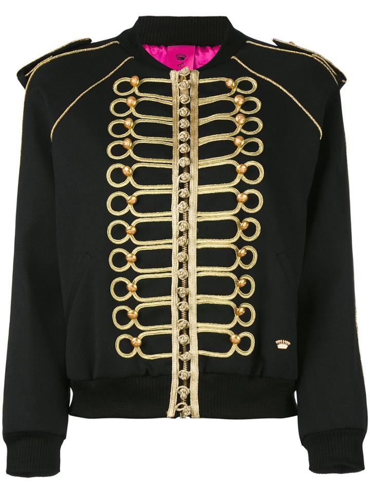 La Condesa - Bomber Bomba Jacket - Women - Polyester/spandex/elastane/viscose/wool - 42, Black, Polyester/spandex/elastane/viscose/wool