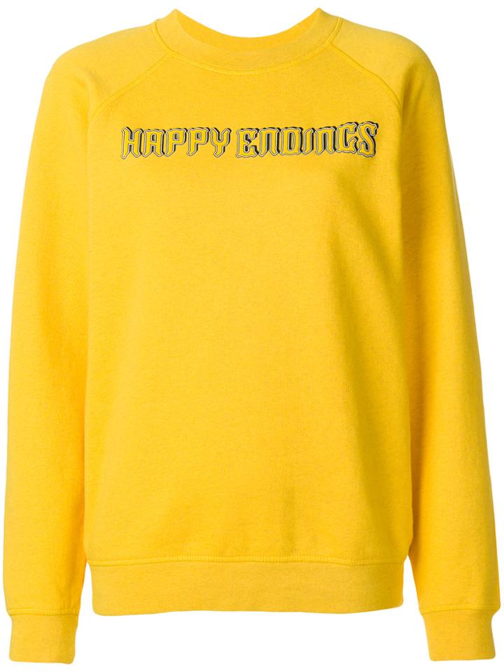 Ganni Happy Endings Sweatshirt - Yellow & Orange