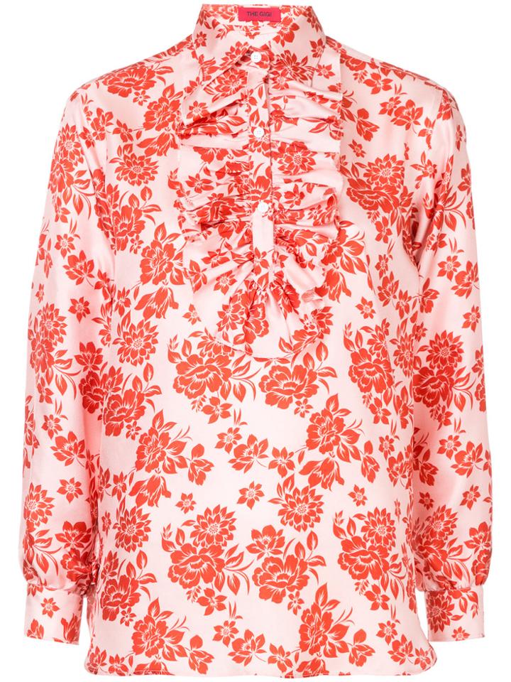 The Gigi Printed Shirt - Pink & Purple
