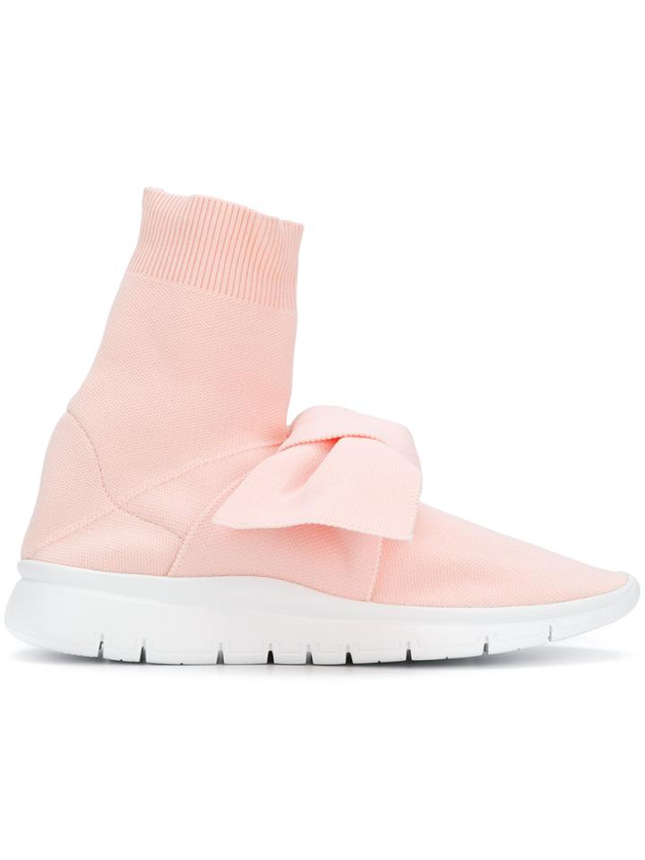 Joshua Sanders Hi-top Bow Sneakers - Pink & Purple