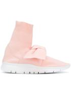 Joshua Sanders Hi-top Bow Sneakers - Pink & Purple
