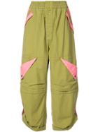 Marc Jacobs Cropped Parachute Trousers - Green
