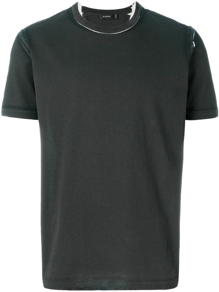 Jil Sander Two-tone T-shirt - Grey