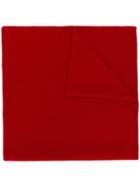 Pringle Of Scotland Heritage Knitted Scarf - Red