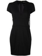 Alexandre Vauthier V Neck Dress - Black