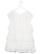Patachou Ruffled Dress, Girl's, Size: 6 Yrs, White