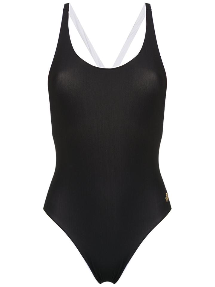 Brigitte Crisscross Back Swimsuit - Black
